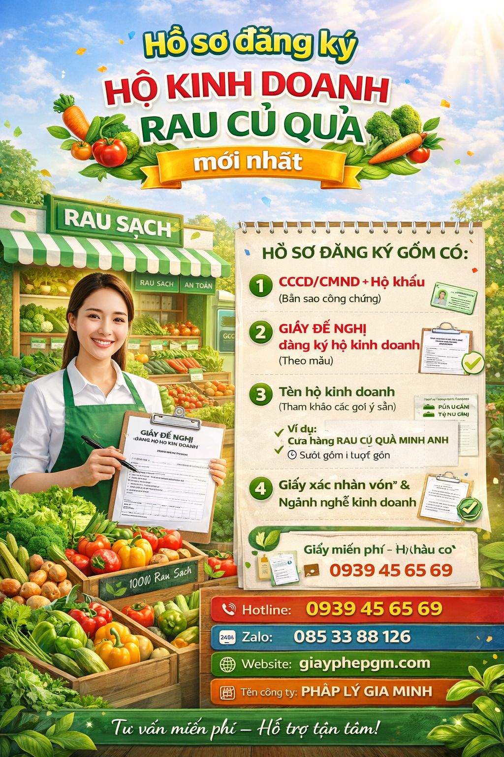 Mô hình cửa hàng rau sạch nhỏ