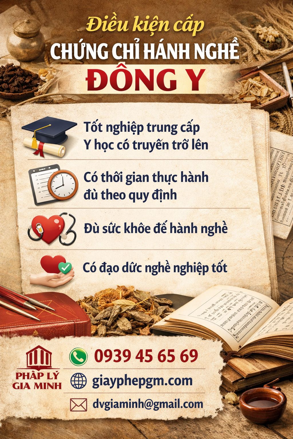Điều kiện mở phòng khám đông y