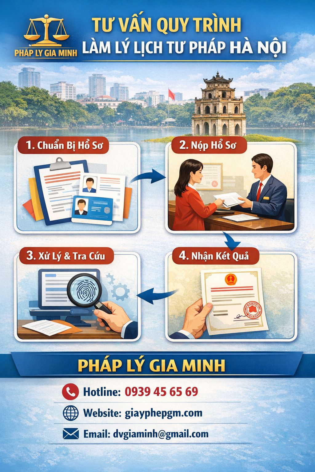 Hồ sơ làm lý lịch tư pháp Hà Nội