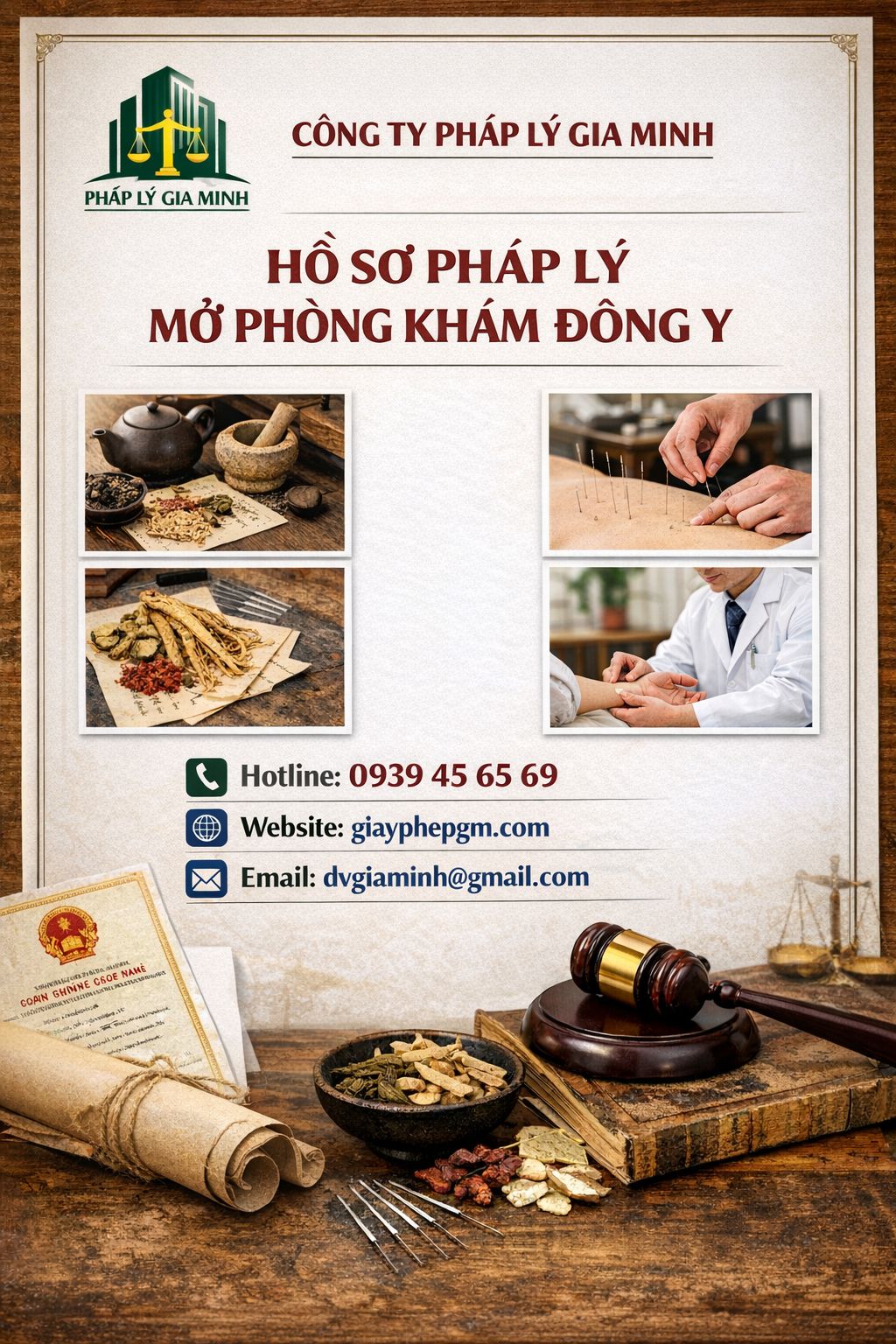 Hồ sơ xin giấy phép phòng khám đông y