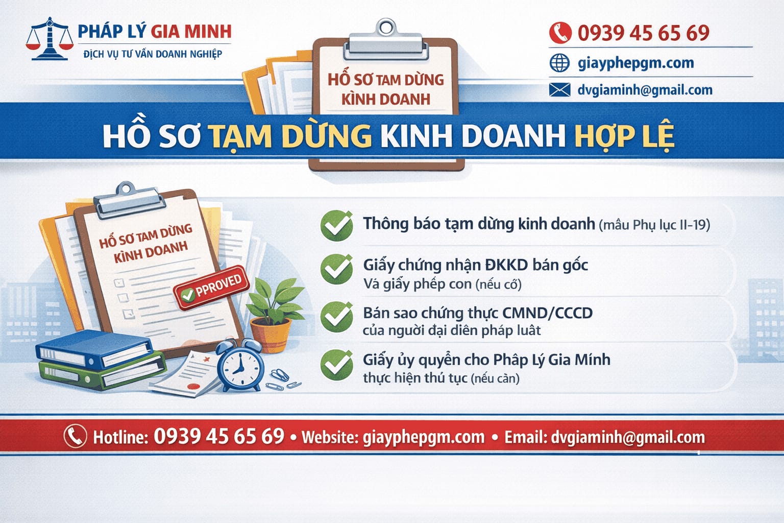 Hồ sơ tạm ngừng kinh doanh