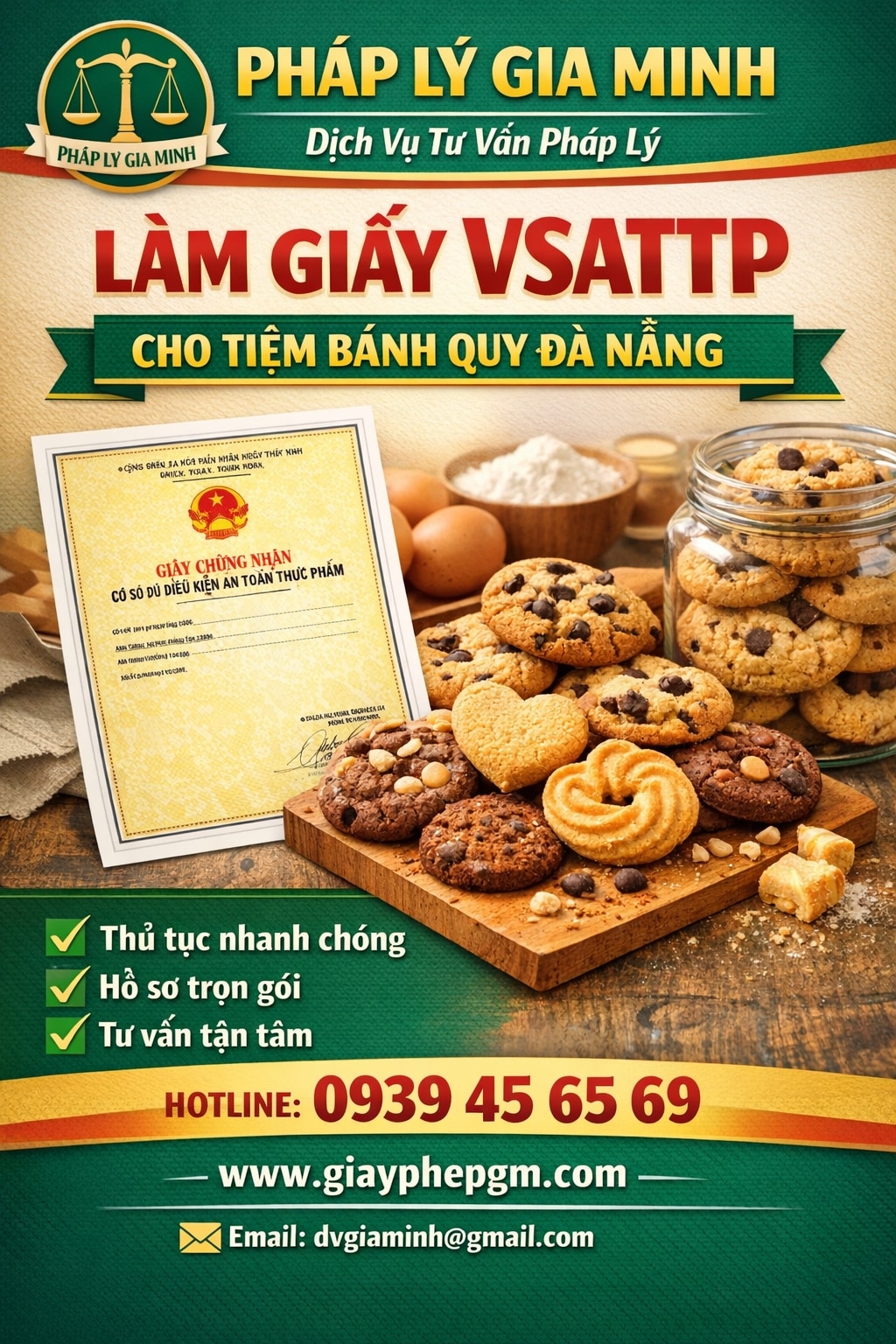 hồ sơ VSATTP giò chả Đà Nẵng
