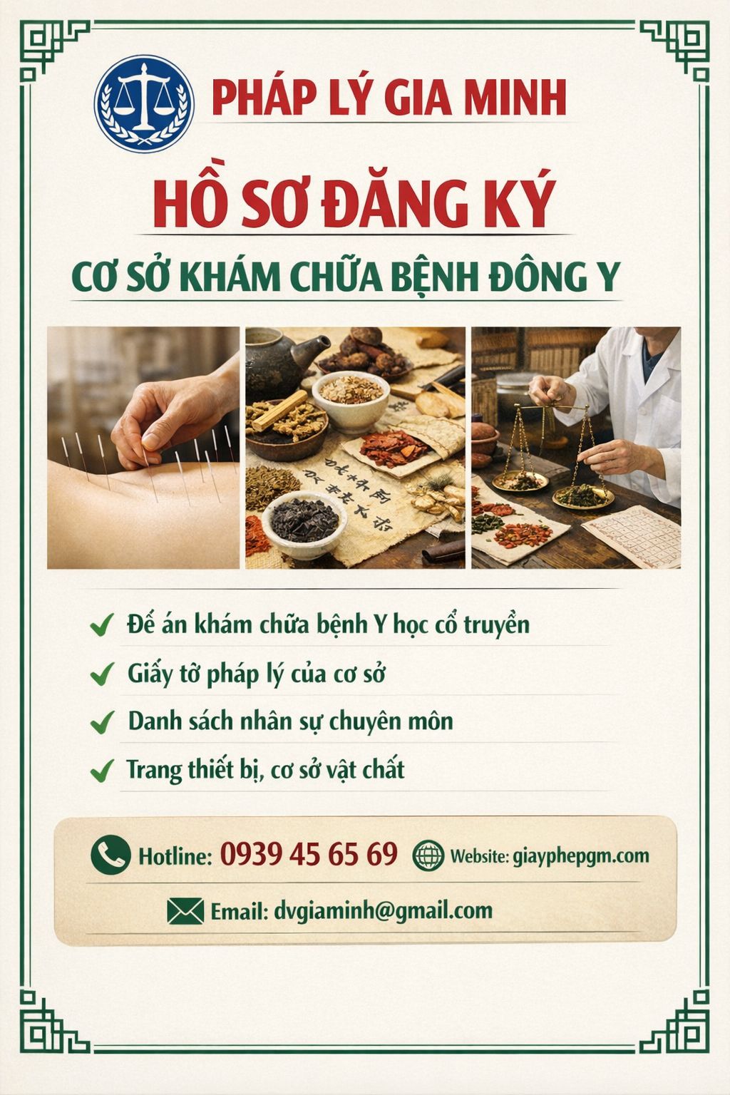 Thủ tục mở phòng khám đông y hợp pháp
