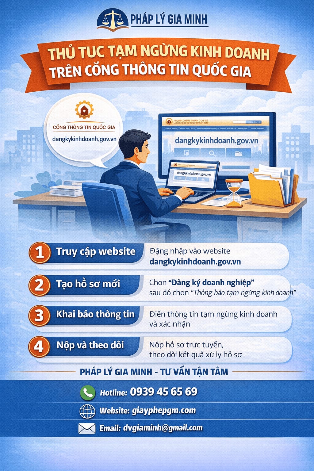 quy trình tạm ngừng kinh doanh
