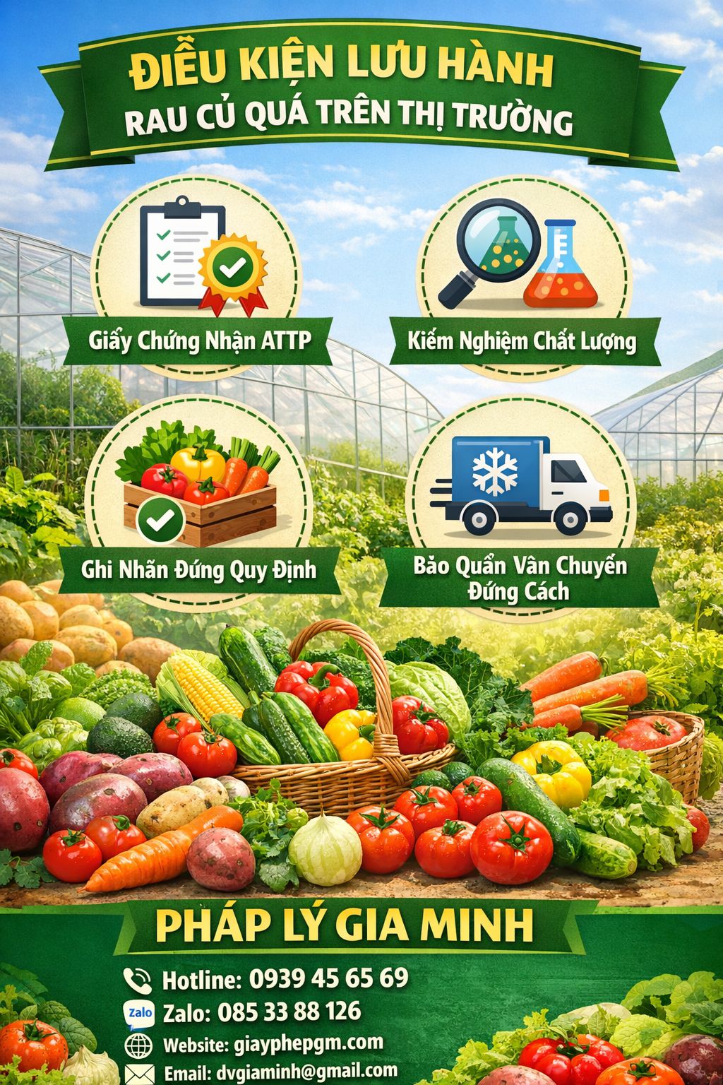 Thủ tục đăng ký thương hiệu rau sạch – Hướng dẫn từ A-Z bảo vệ thương hiệu nông sản