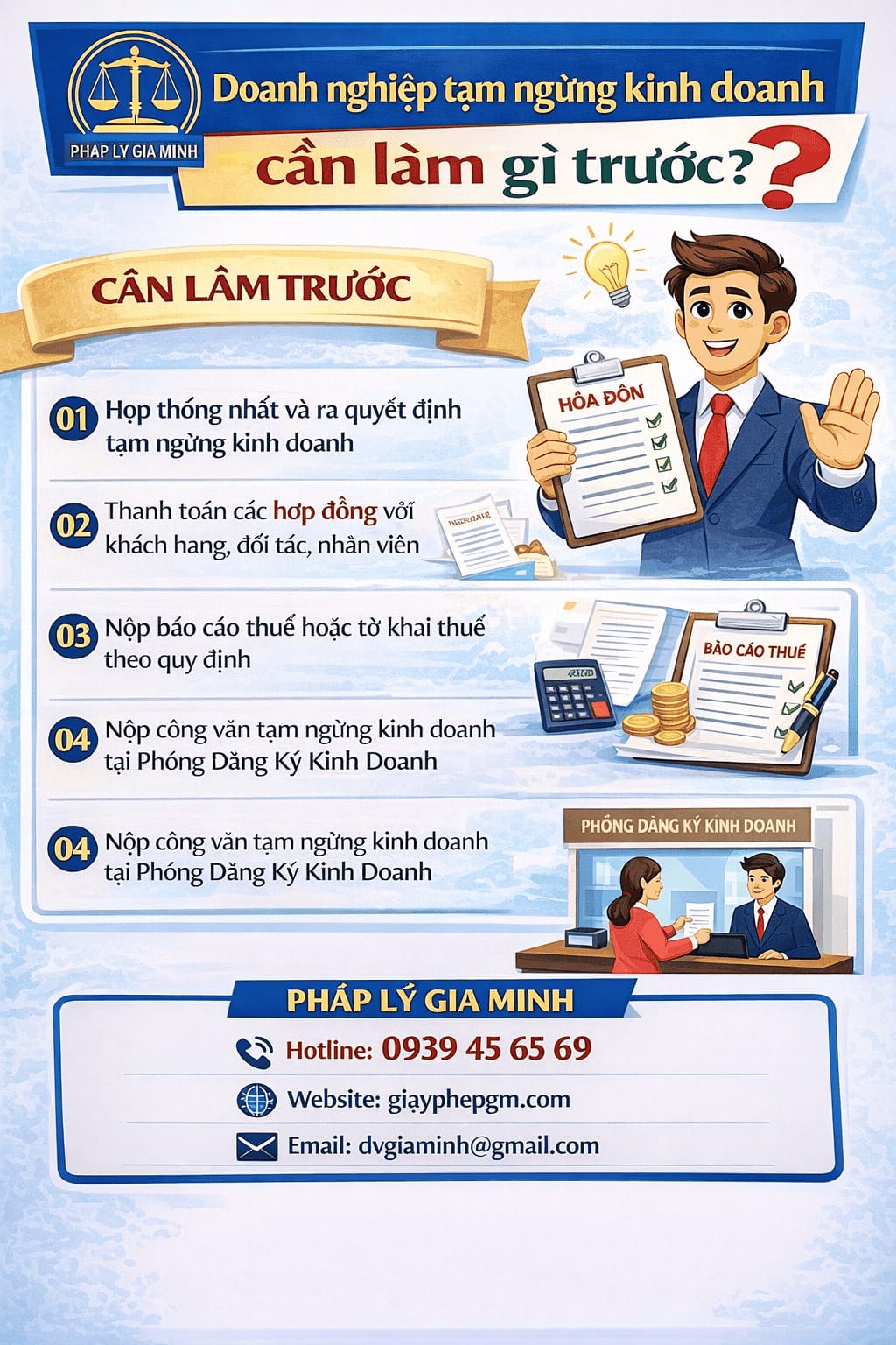 Thủ tục tạm ngừng kinh doanh