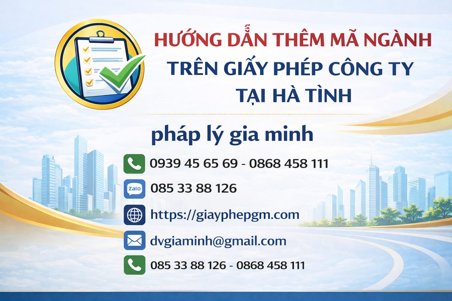 Cách thêm ngành nghề trên giấy phép doanh nghiệp tại Hà Tĩnh
