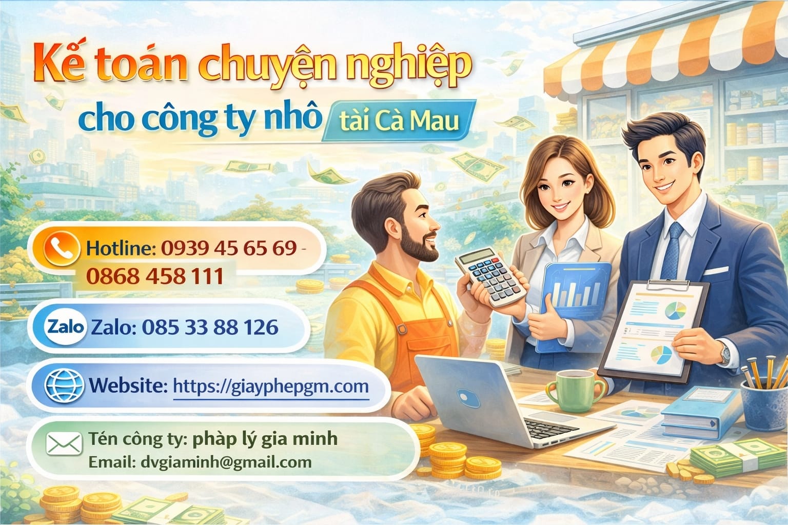 Công ty dịch vụ kế toán tại Cà Mau đáng tin cậy