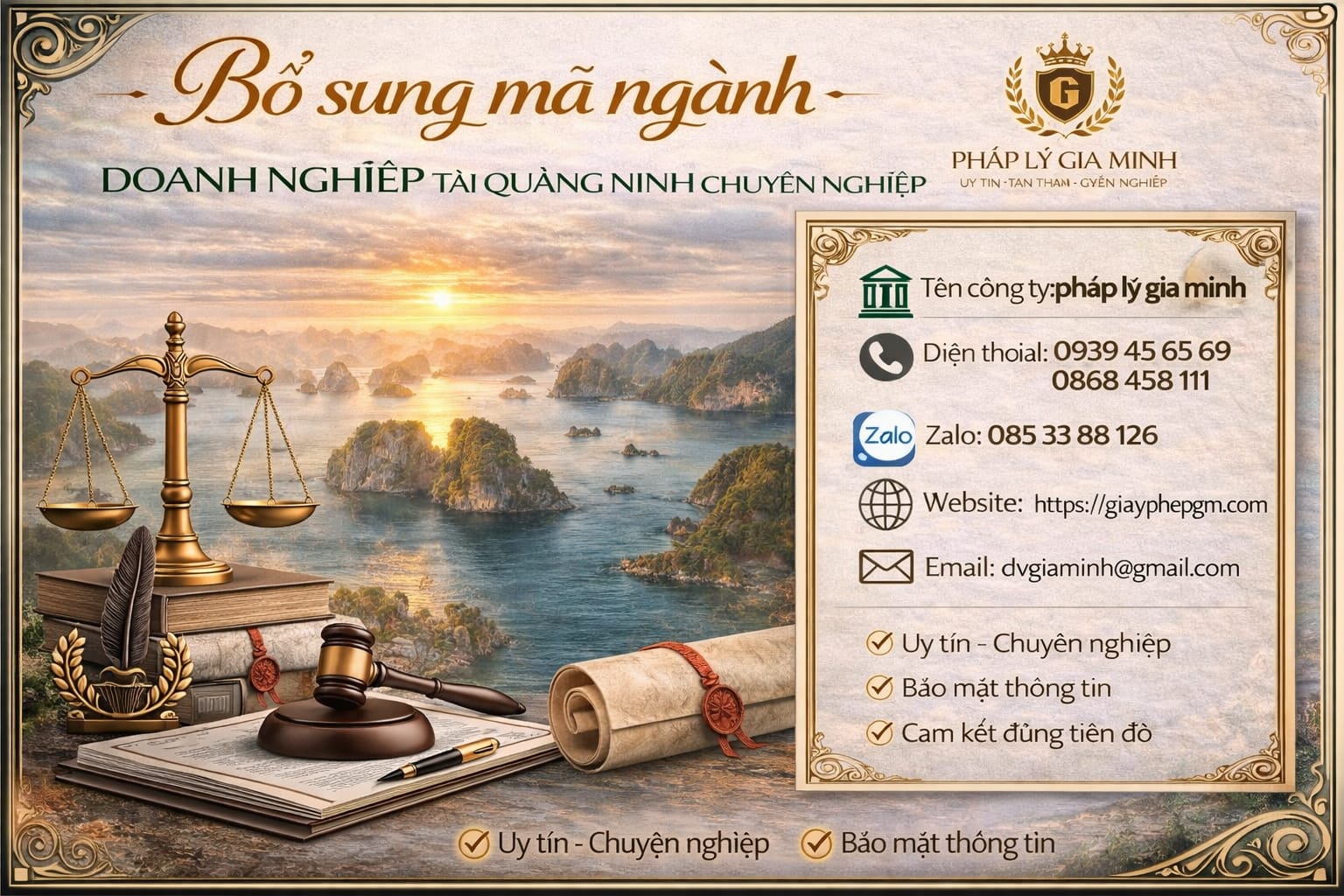Dịch vụ cập nhật ngành nghề tại Quảng Ninh – Nhanh gọn, đúng luật, mở rộng cơ hội kinh doanh