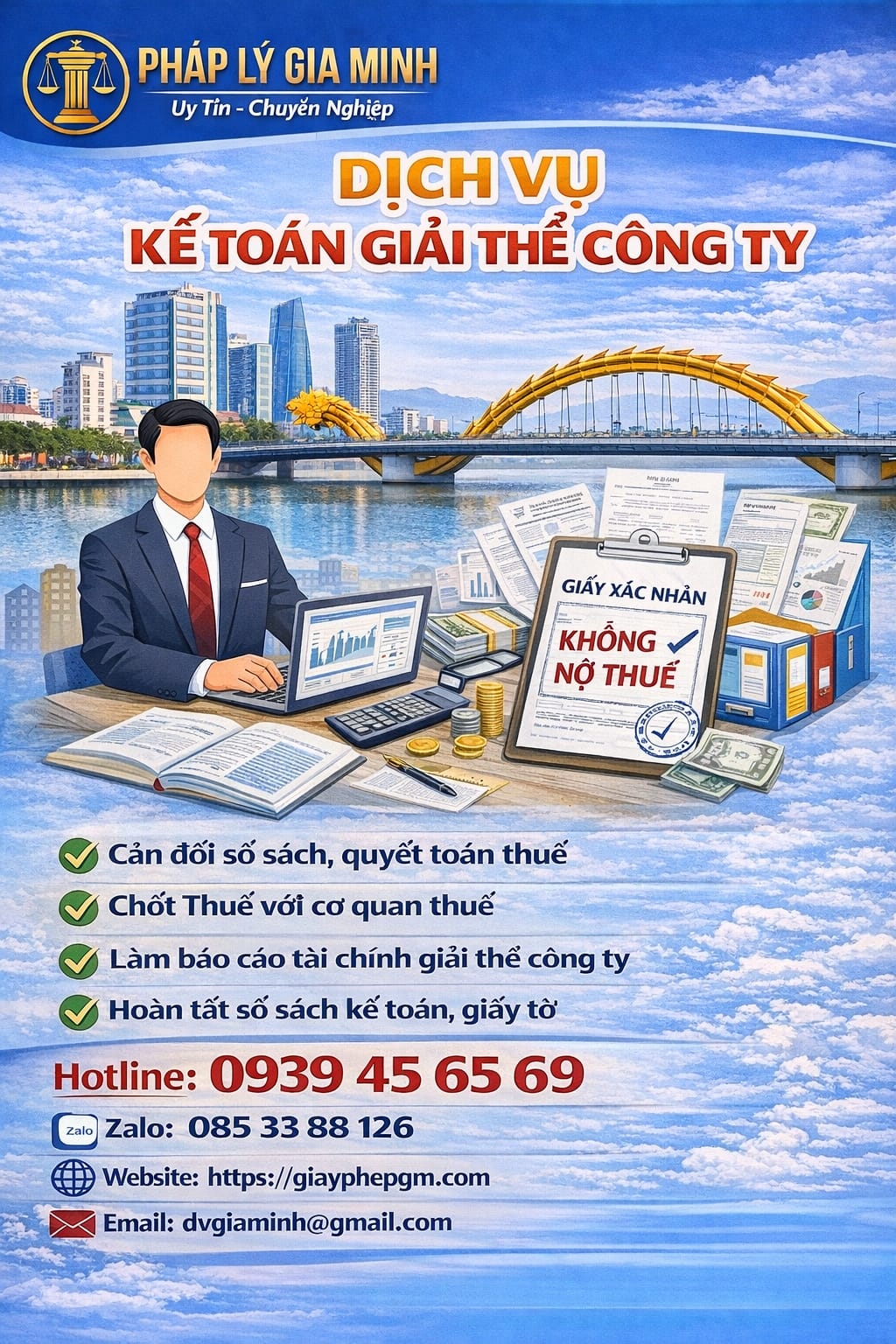 Dịch vụ giải thể chi nhánh trọn gói tại Đà Nẵng