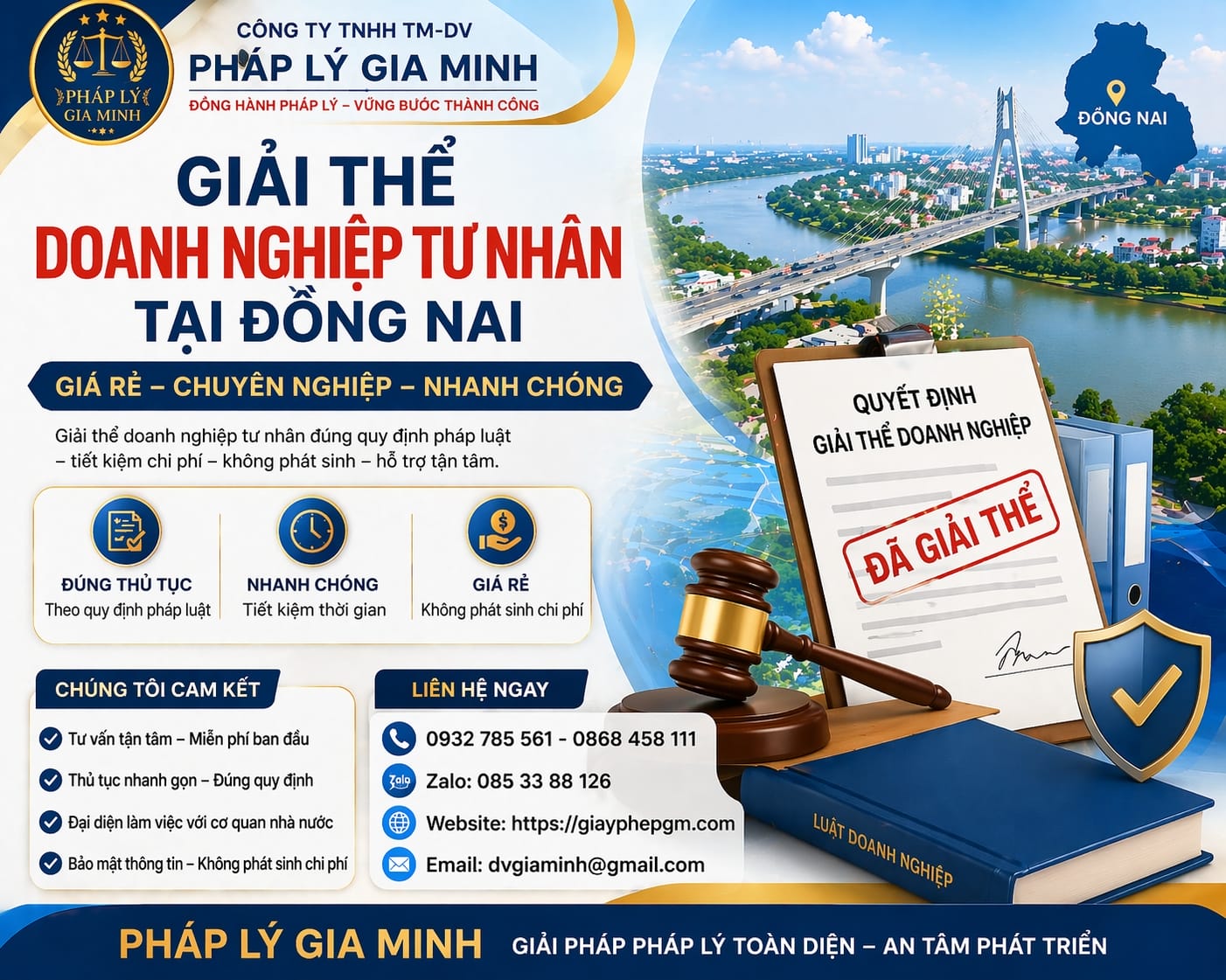 Dịch vụ giải thể công ty nợ thuế tại Đồng Nai trọn gói
