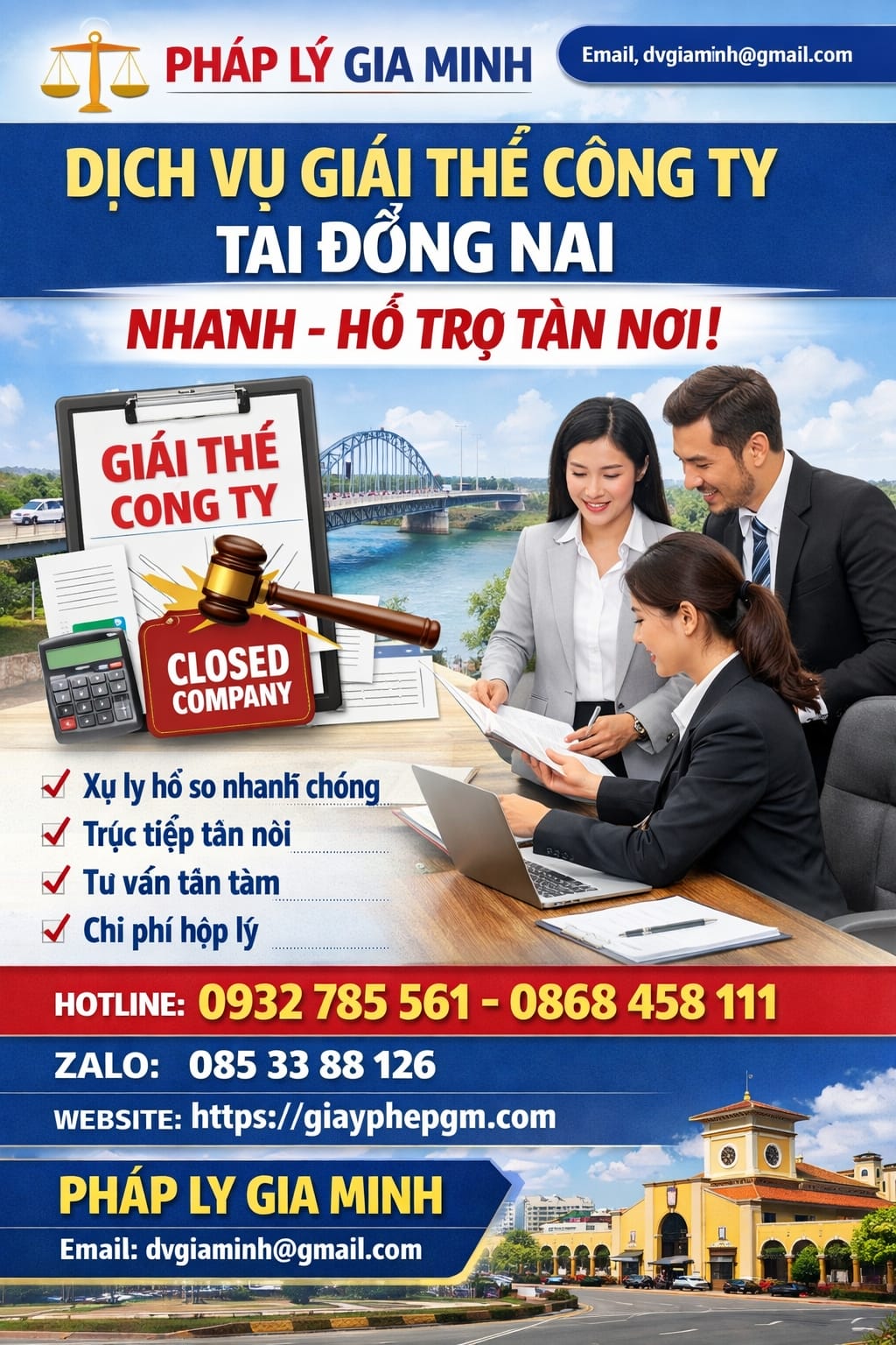 Giải thể công ty 1 thành viên tại Đồng Nai nhanh gọn