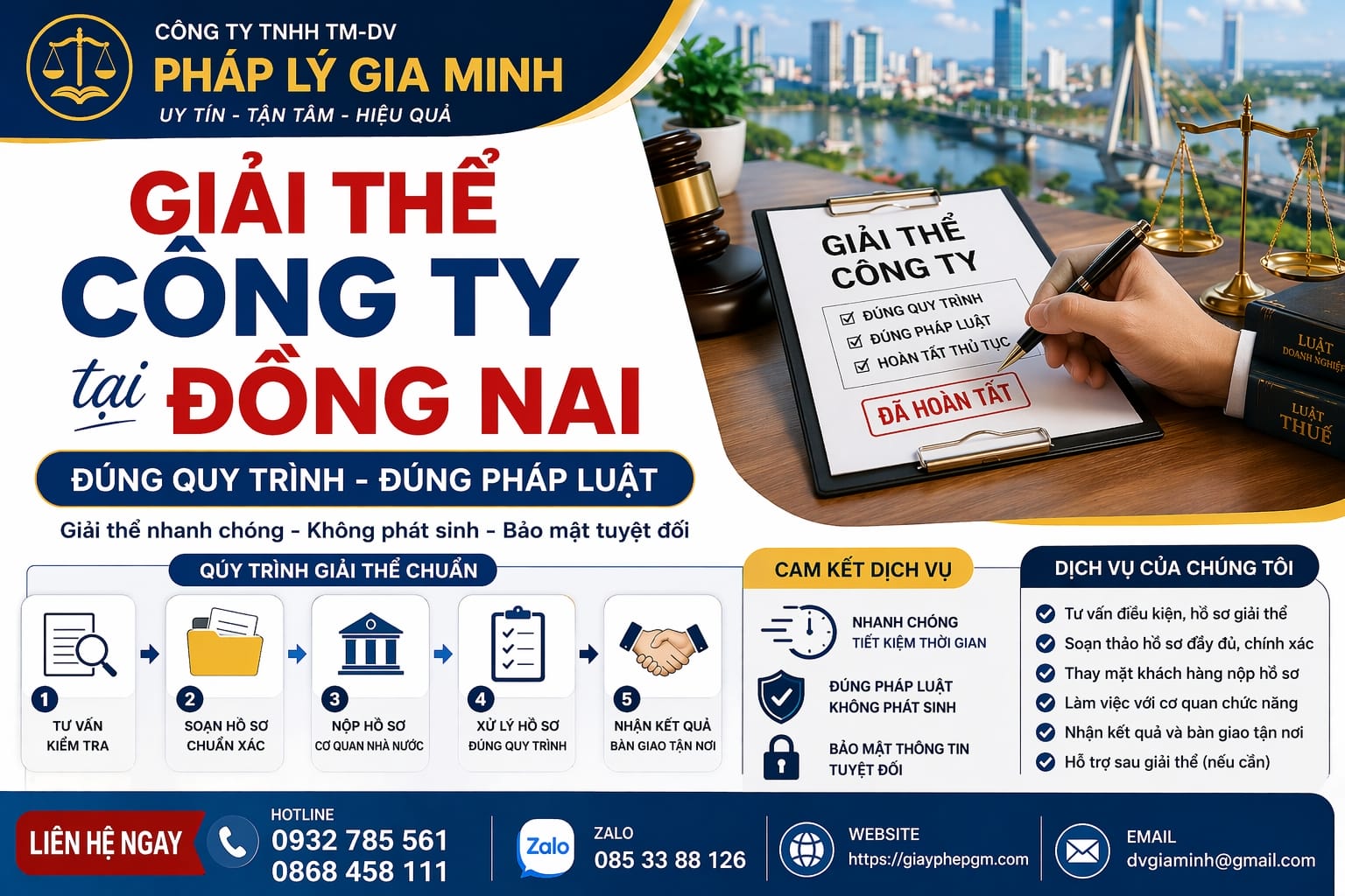 Hồ sơ giải thể công ty nợ thuế tại Đồng Nai đầy đủ
