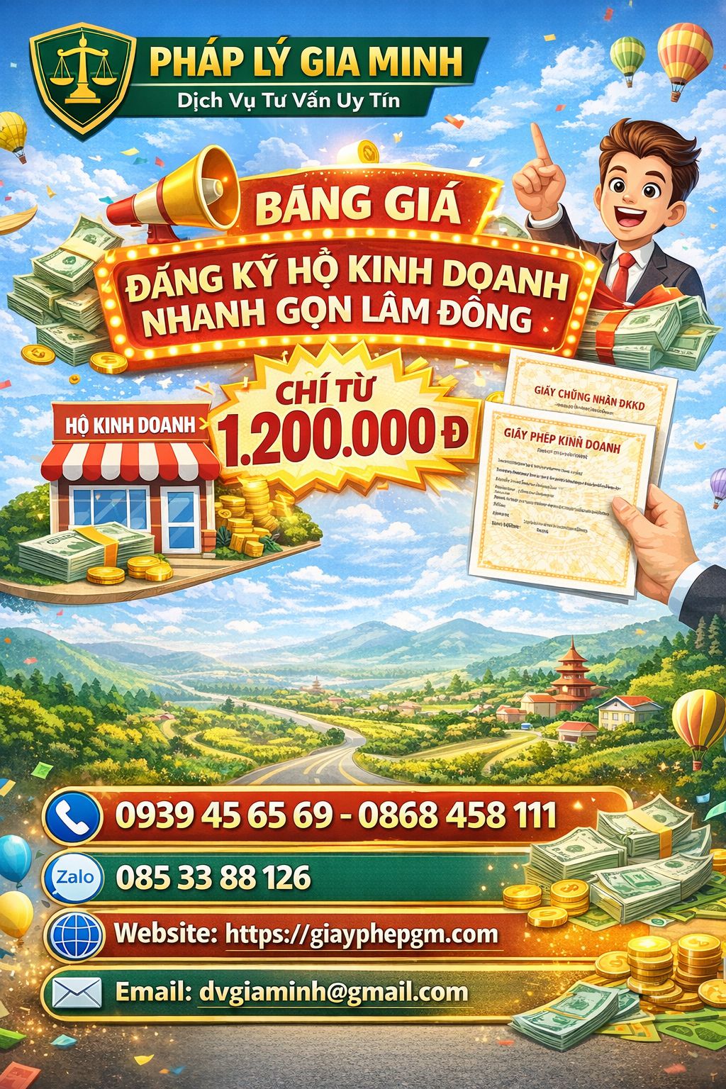 Hướng dẫn làm giấy phép hộ kinh doanh tại Di Linh đầy đủ