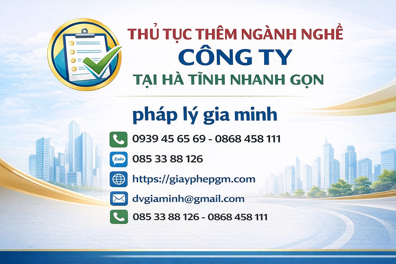 Hướng dẫn thêm mã ngành trên giấy phép công ty tại Hà Tĩnh
