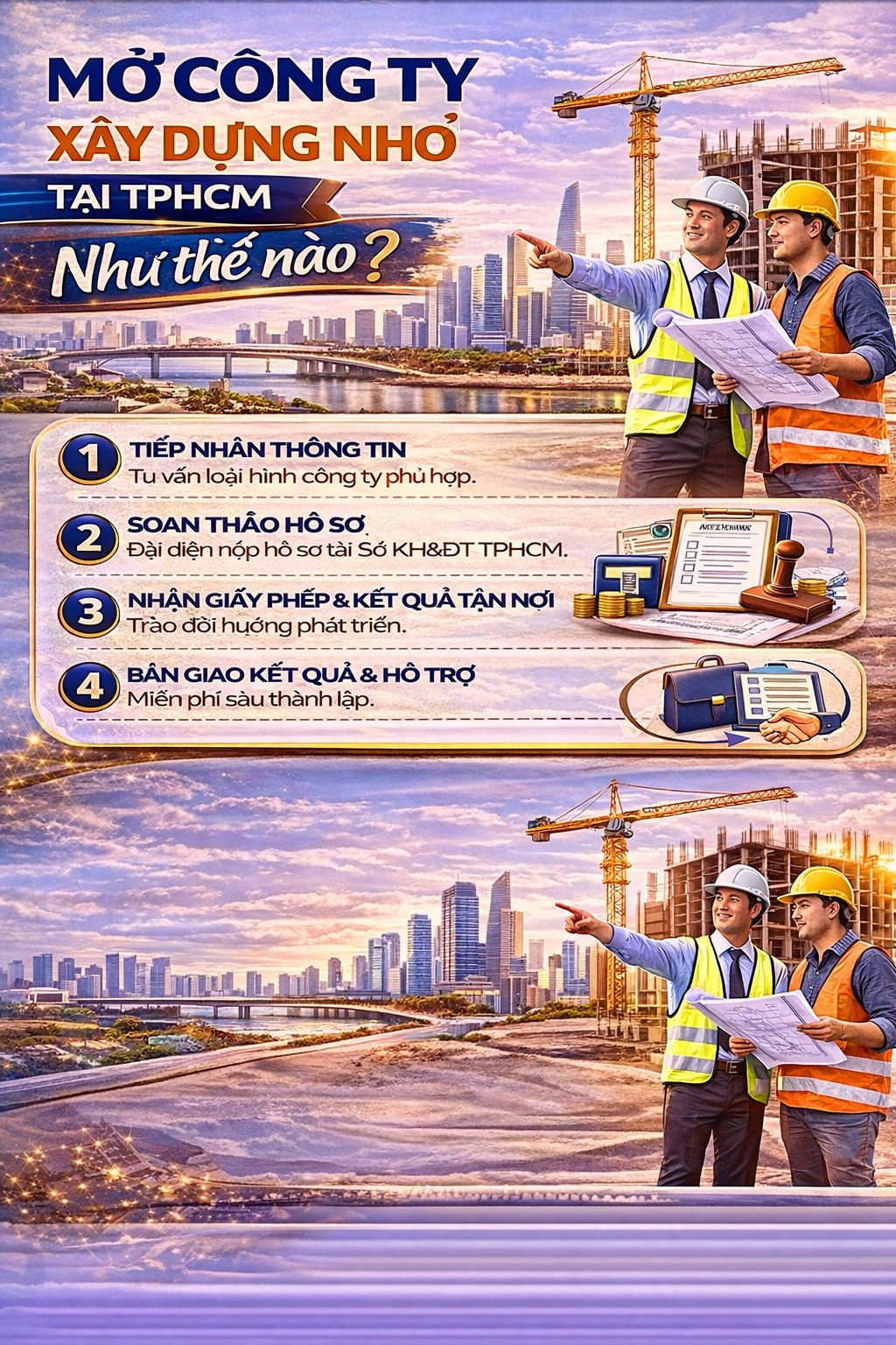 Mở công ty xây dựng cần gì tại TPHCM