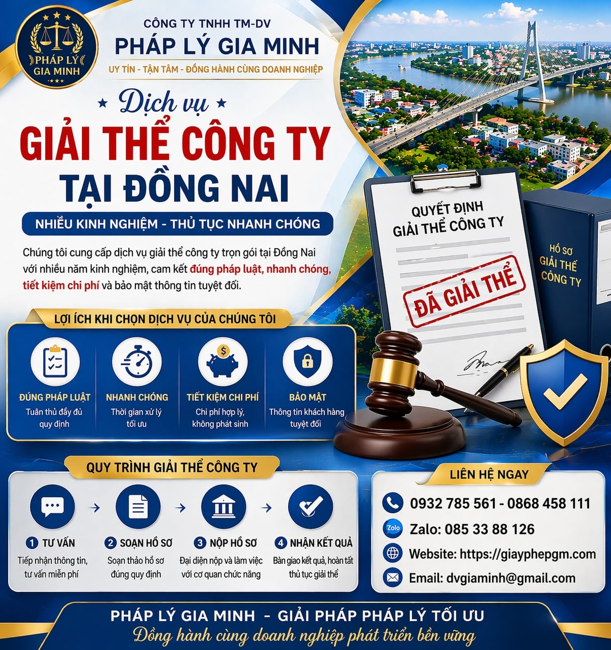 Quy trình giải thể công ty nợ thuế tại Đồng Nai chi tiết
