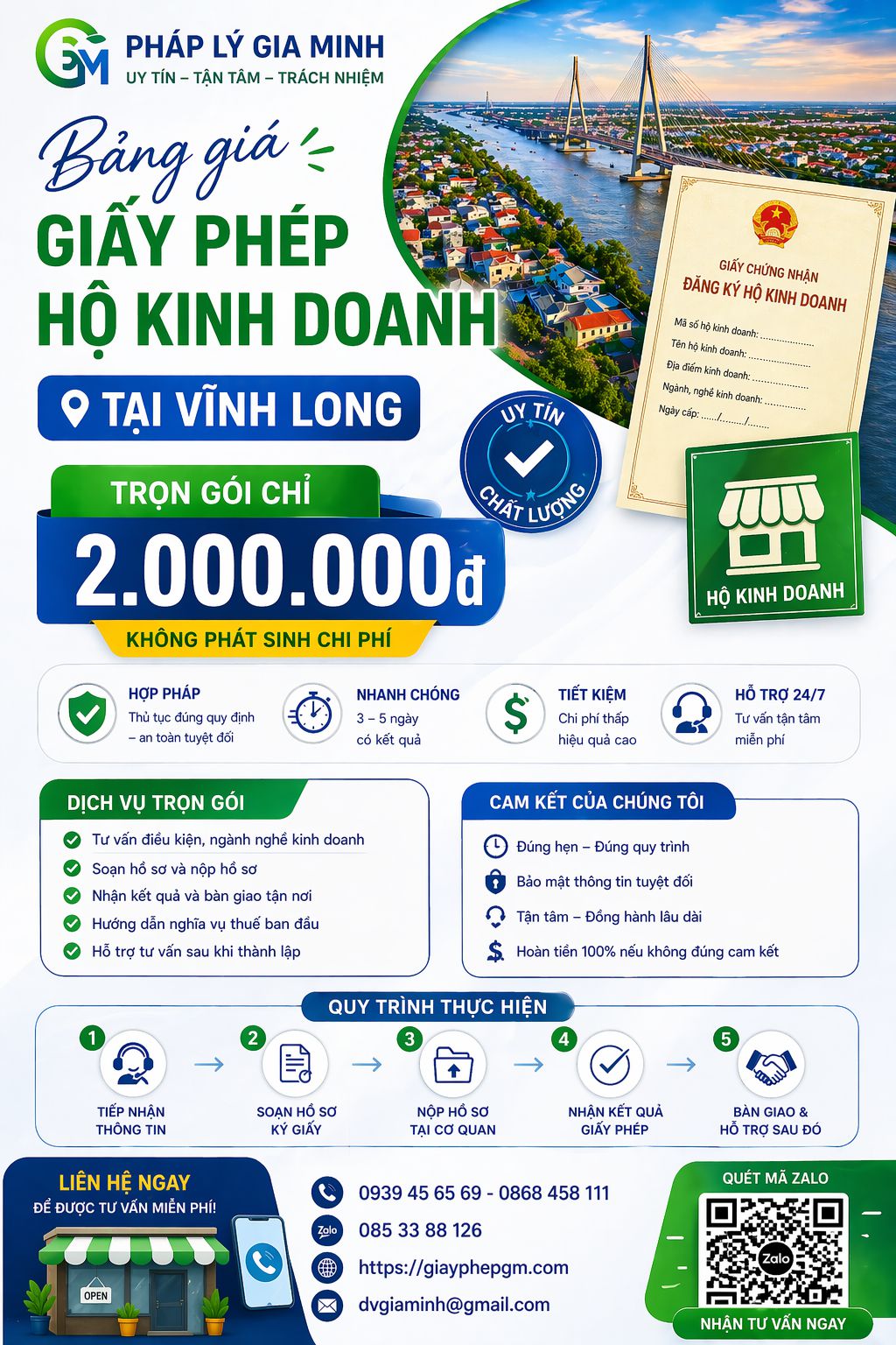 Thành lập hộ kinh doanh tạp hóa tại Vĩnh Long