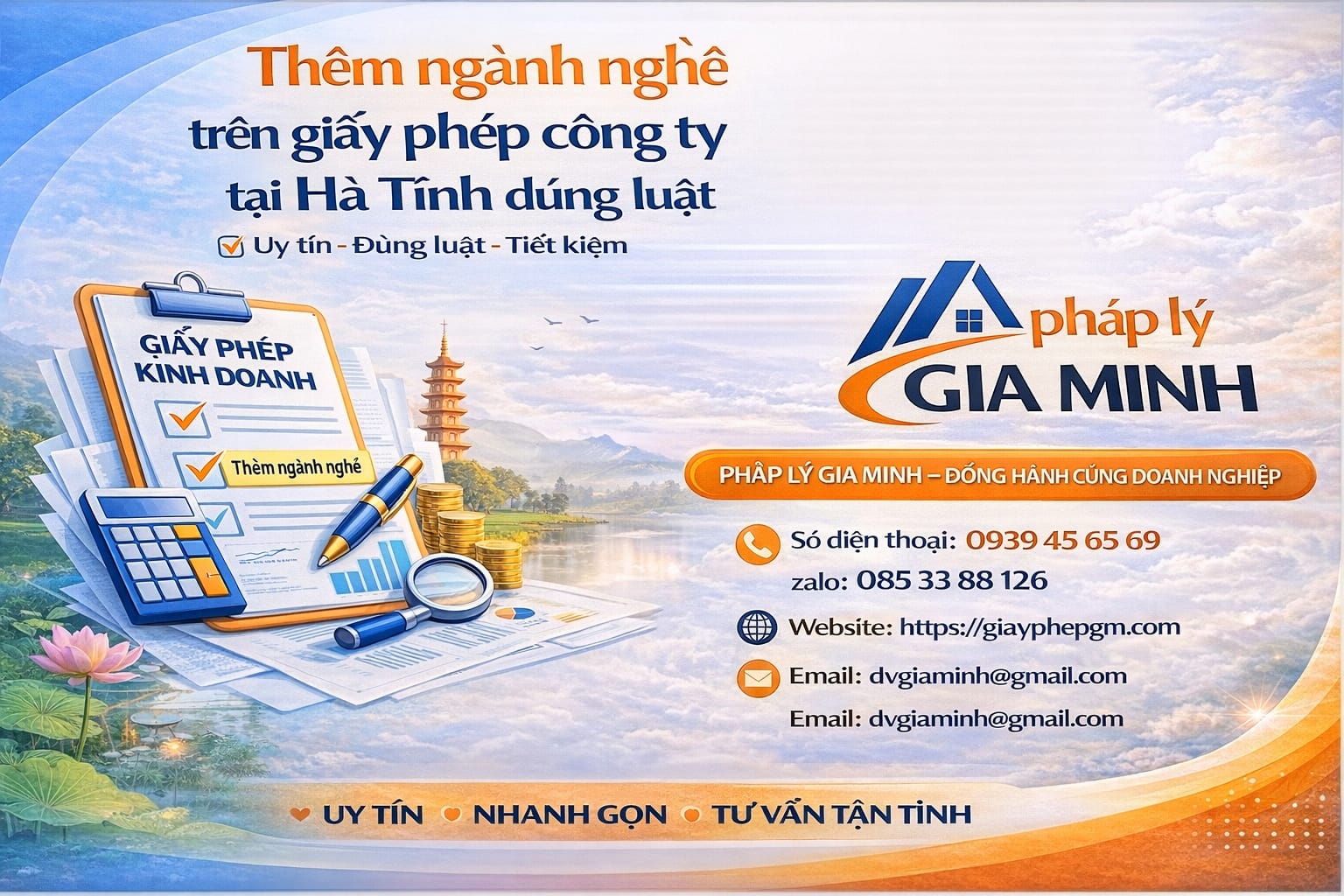 Thêm ngành nghề trên giấy phép công ty tại Hà Tĩnh đúng luật – Hướng đi an toàn để mở rộng kinh doanh