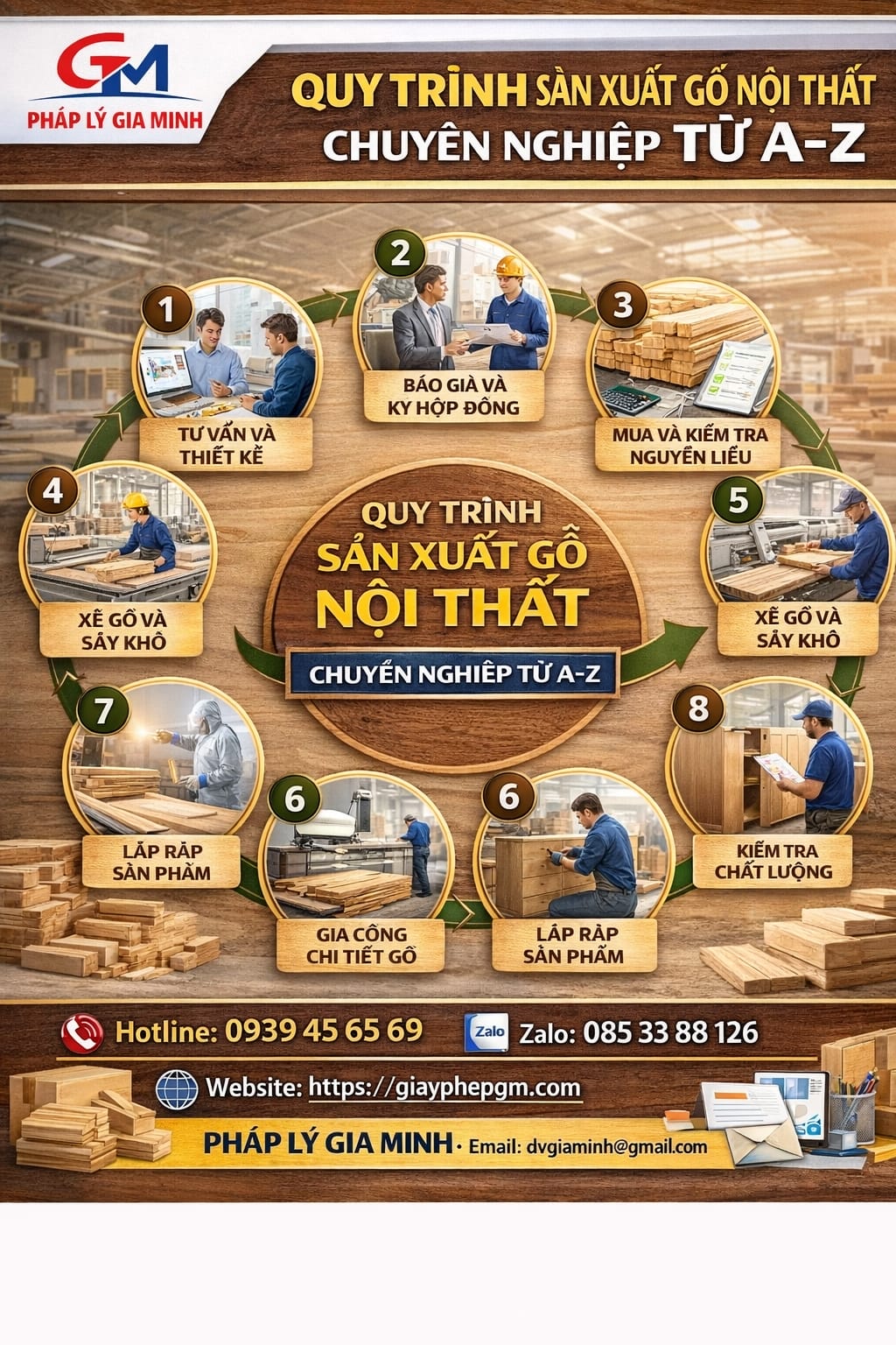 Thủ tục mở công ty sản xuất đồ gỗ nội thất nhanh chóng
