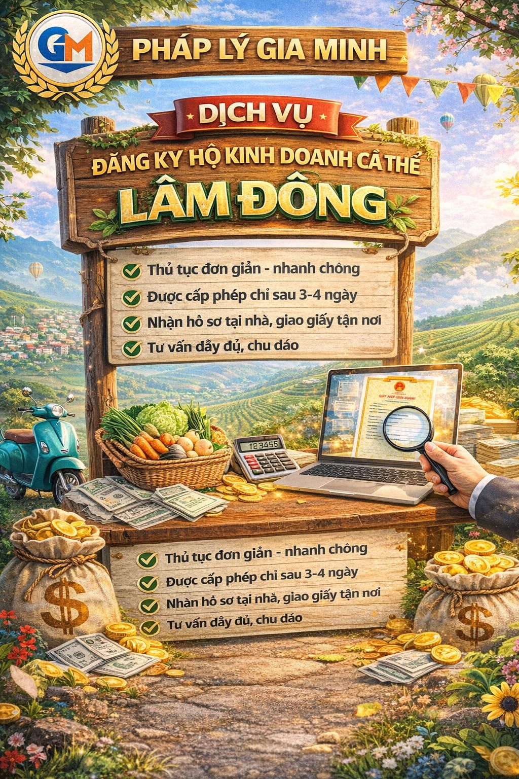 Thủ tục xin giấy phép hộ kinh doanh tại Bảo Lộc chi tiết
