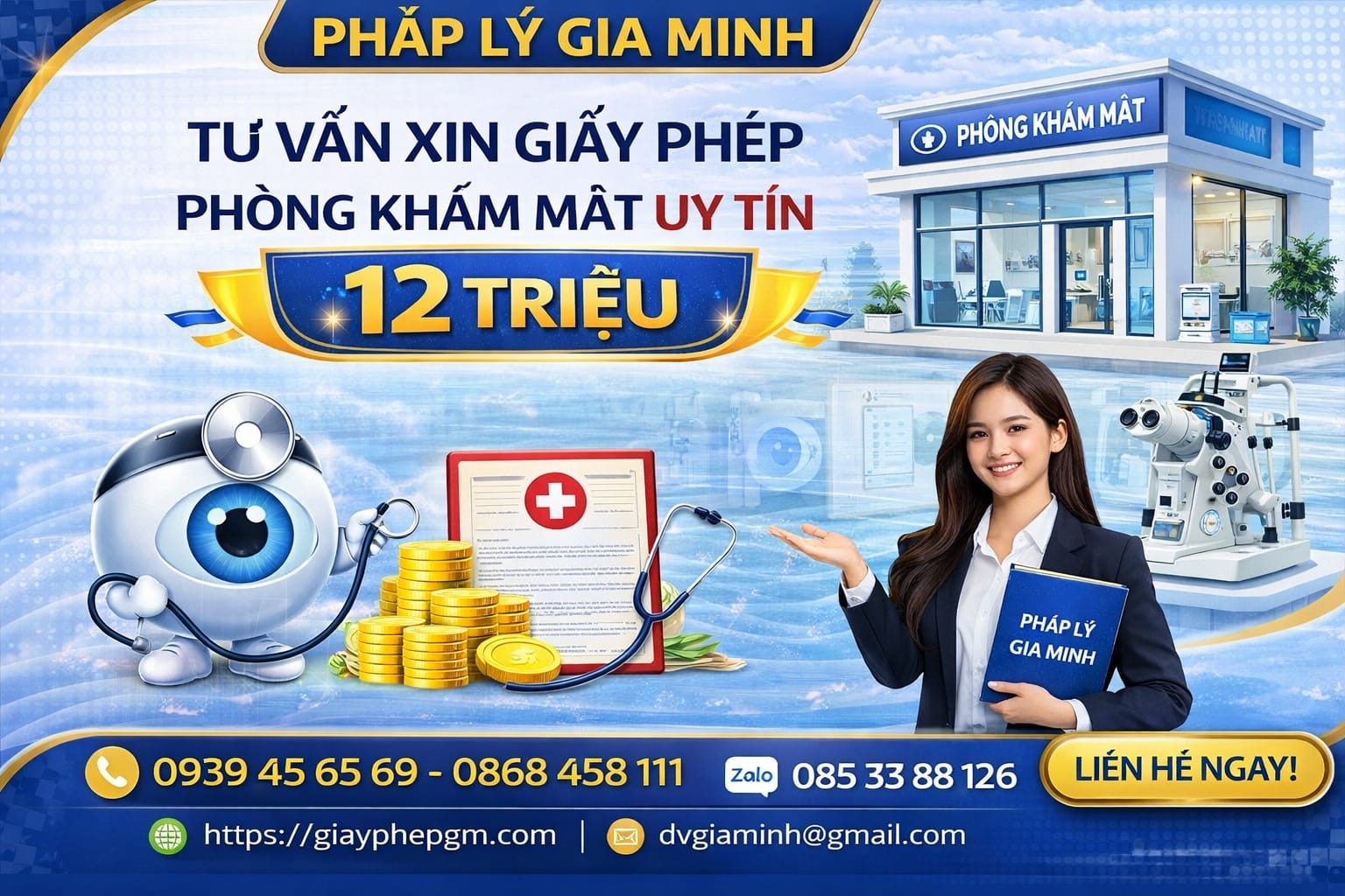 Tư vấn thủ tục cấp phép khám mắt tại Điện Biên
