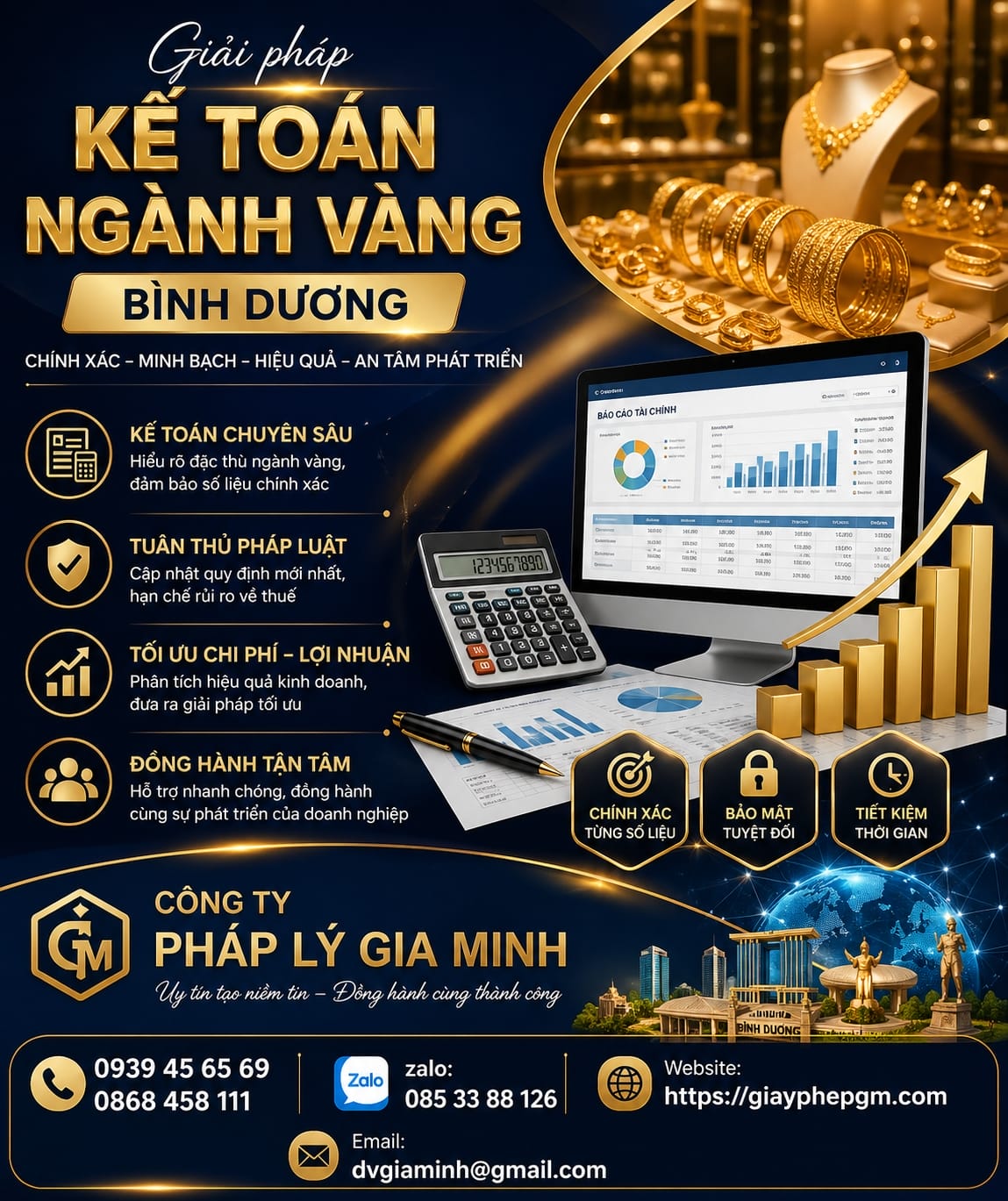 Kế toán vàng bạc đá quý Bình Dương uy tín