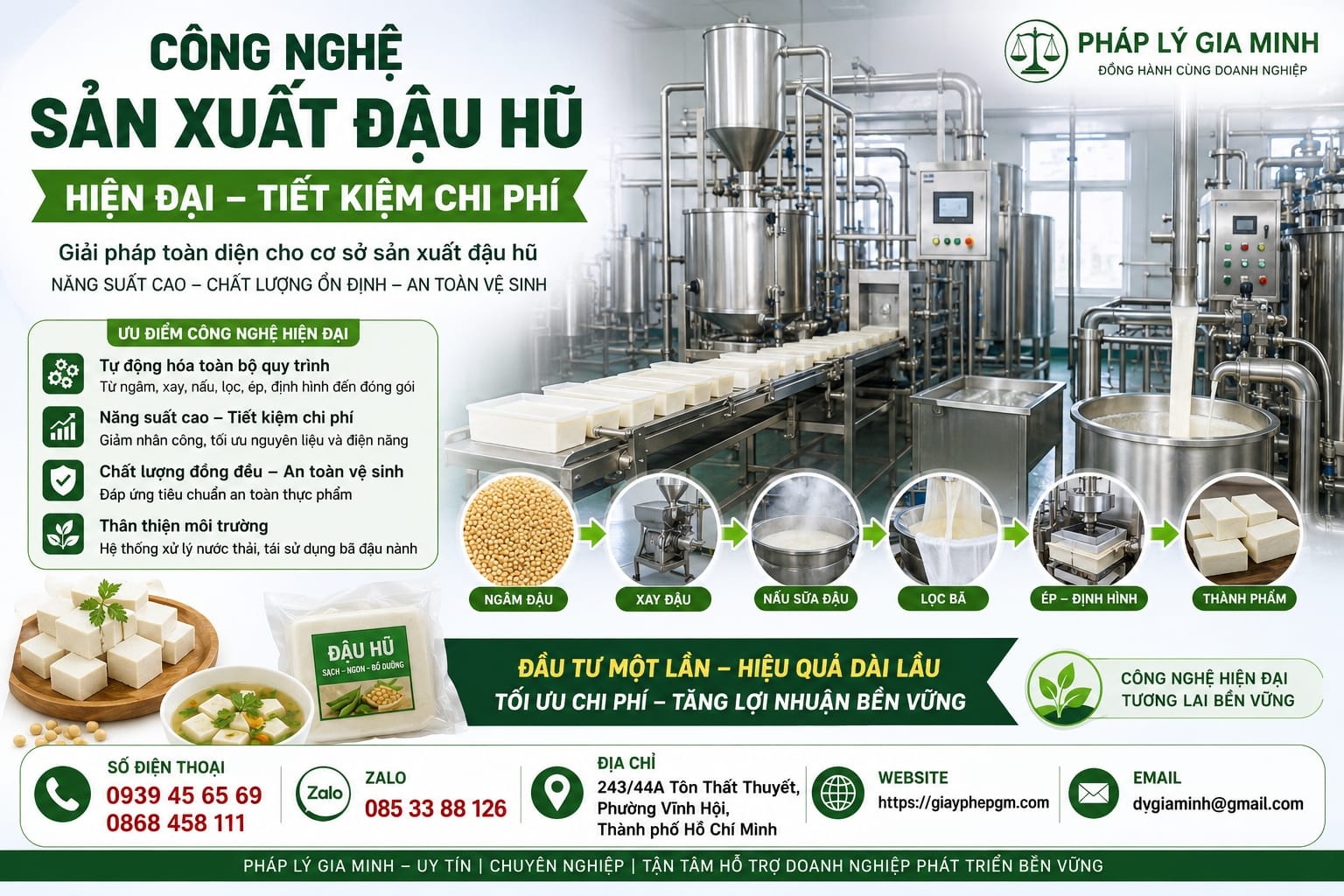Đăng ký thương hiệu cho sản phẩm đậu hũ bảo vệ uy tín và phát triển bền vững