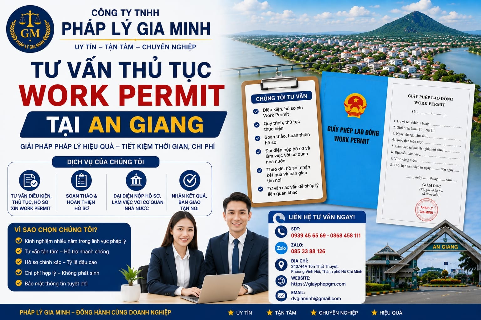 Thủ tục xin giấy phép lao động tại An Giang nhanh chóng năm 2026 – Giải pháp hợp pháp cho người lao động nước ngoài