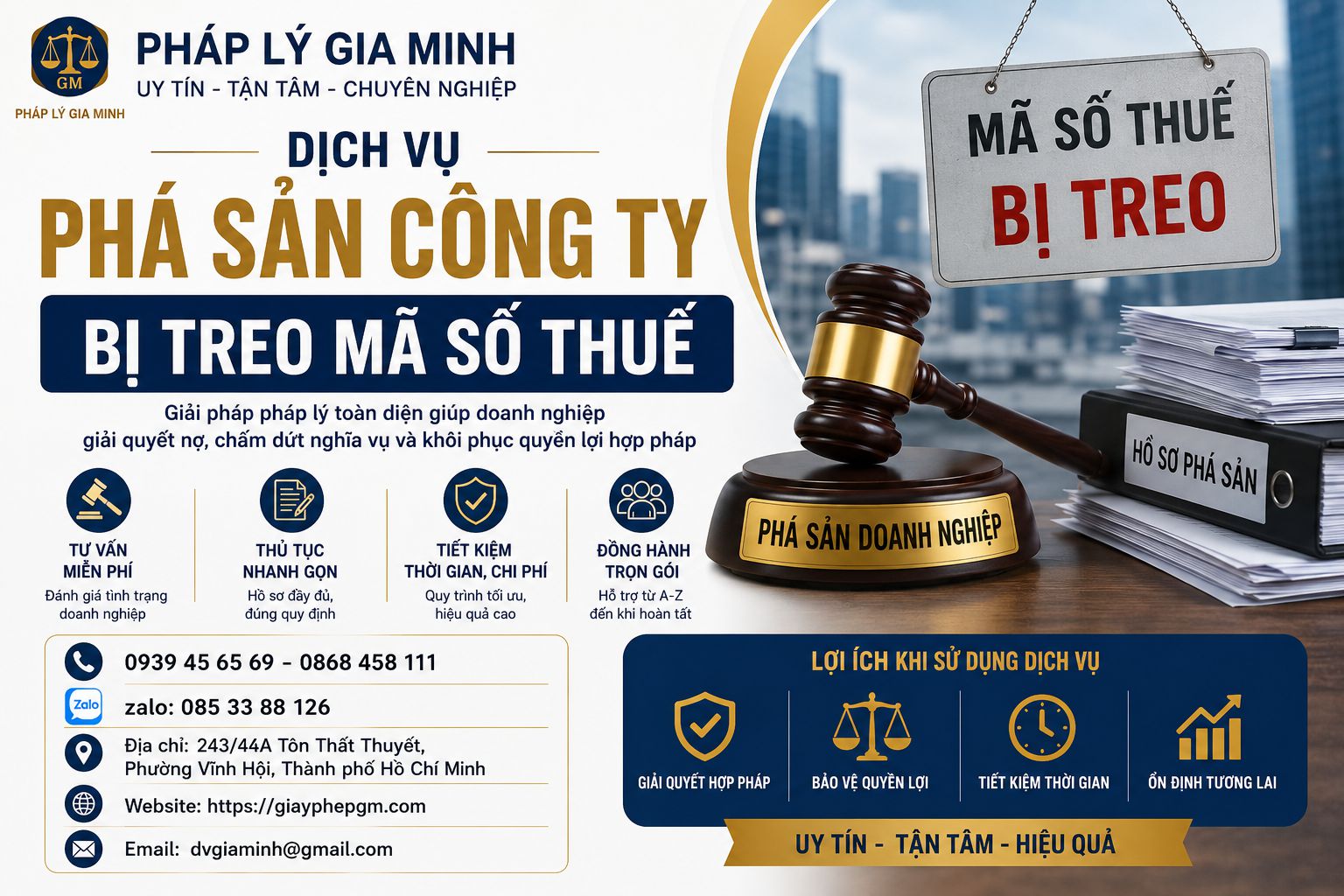 Dịch Vụ Phá Sản Công Ty Bị Treo Mã Số Thuế – Giải Pháp Pháp Lý Toàn Diện Cho Doanh Nghiệp