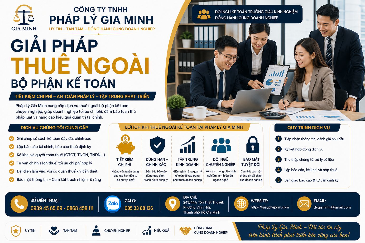 Giải pháp thuê ngoài bộ phận kế toán