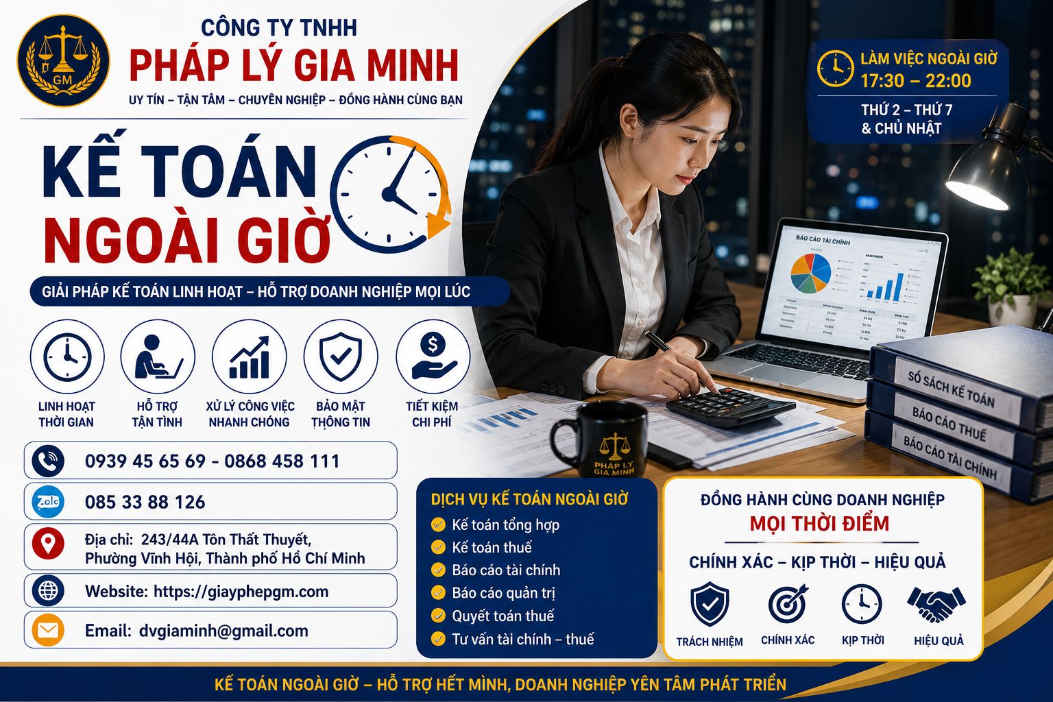 Kế toán ngoài giờ cho doanh nghiệp