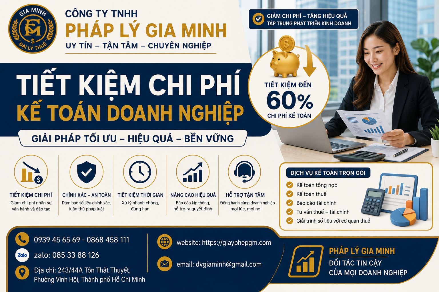 Tiết kiệm chi phí kế toán doanh nghiệp