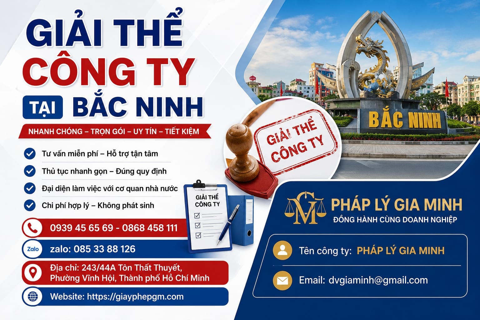 Giải thể công ty tại Bắc Ninh trọn gói, đúng luật và nhanh chóng
