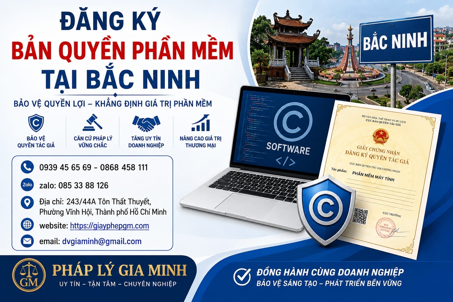 Đăng ký bản quyền phần mềm tại Bắc Ninh – Bảo vệ mã nguồn và giá trị sáng tạo của sản phẩm số
