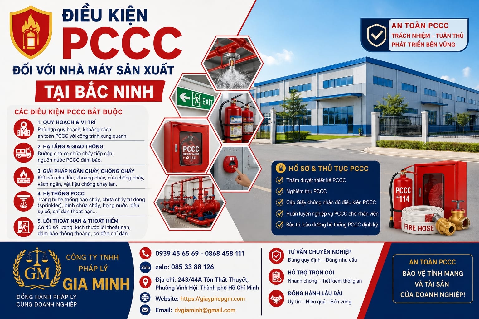 Điều kiện PCCC đối với nhà máy sản xuất tại Bắc Ninh cần đáp ứng