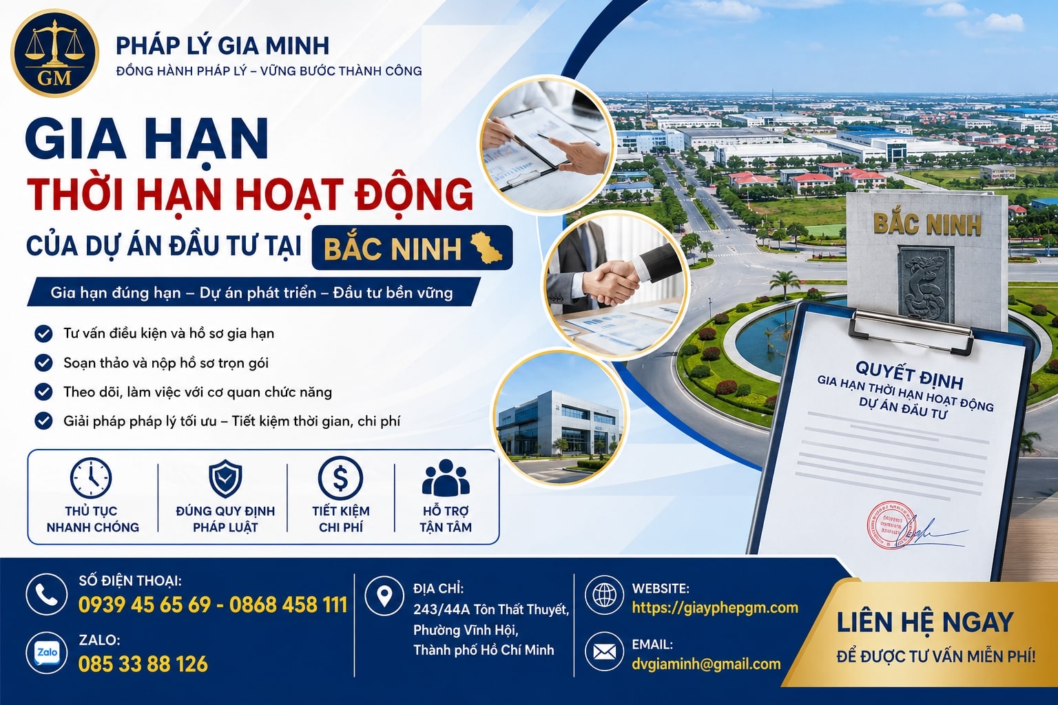 Gia hạn thời hạn hoạt động của dự án đầu tư tại Bắc Ninh đúng quy định, hỗ trợ nhanh chóng