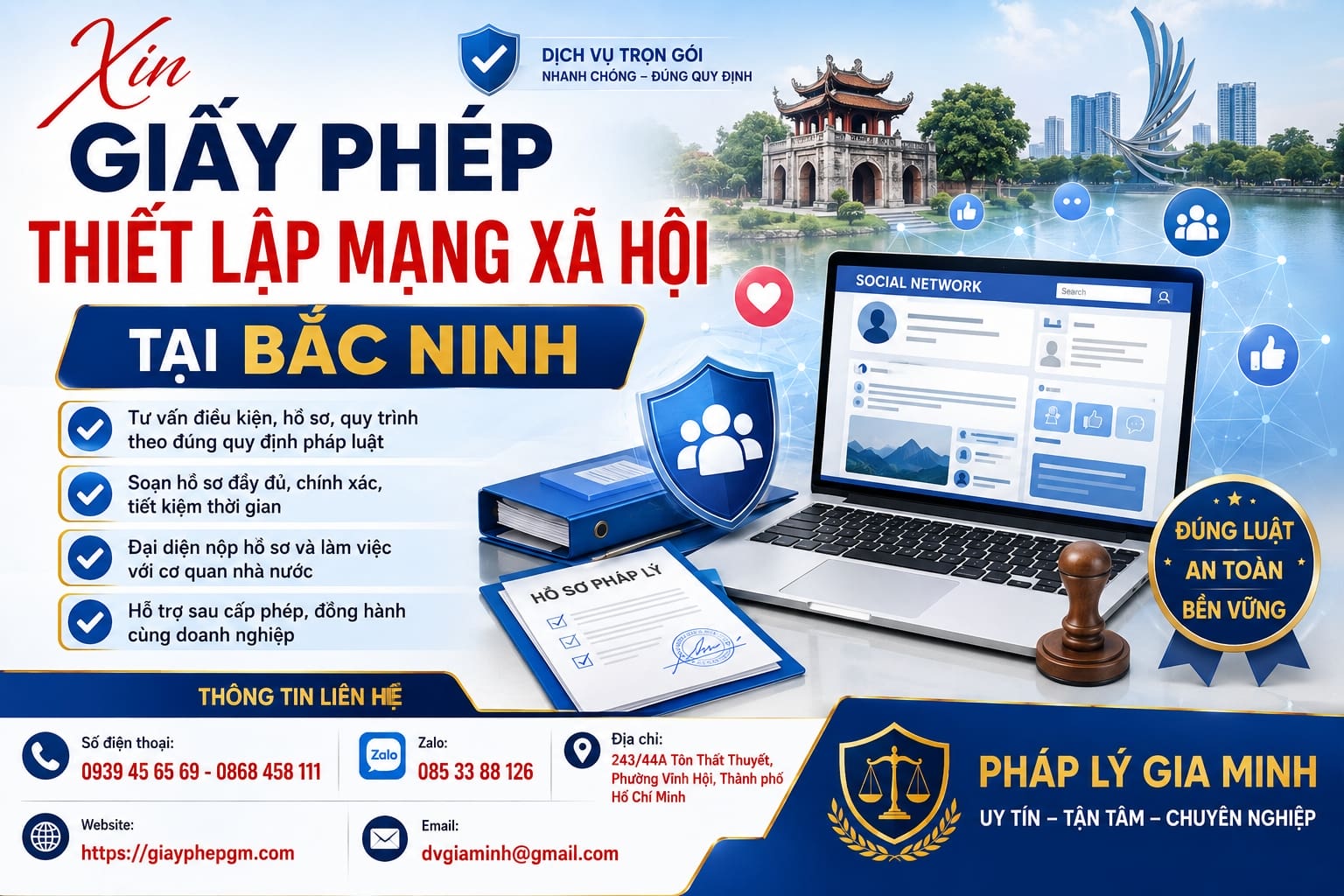 Xin giấy phép thiết lập mạng xã hội tại Bắc Ninh – Lộ trình từ mô hình nền tảng đến hồ sơ vận hành